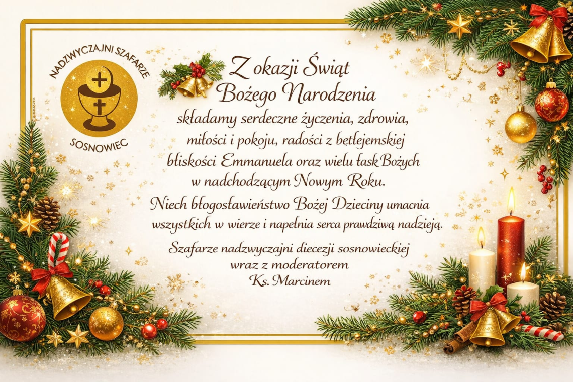 Życzenia z okazji Świąt Bożego Narodzenia